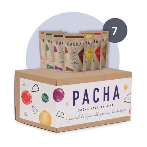 PACHA | Doğal Kolajen ve Protein Cipsi | Karışık Kutu | 7'li Paket